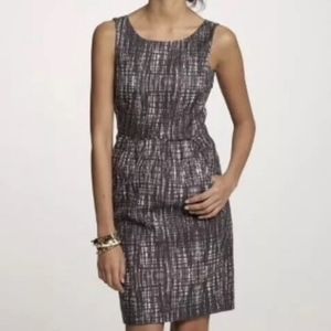 J.Crew Gray and White Tweed Contessa Dress